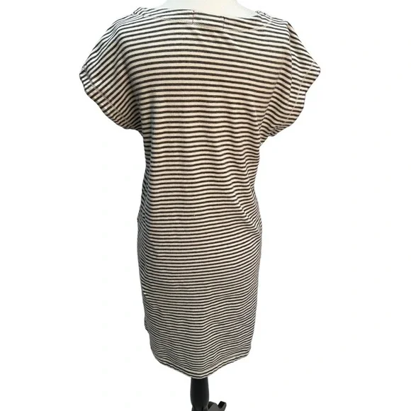 MAX Studio Striped Short Sleeve T-Shirt Dress Size S - Picture 6 of 11